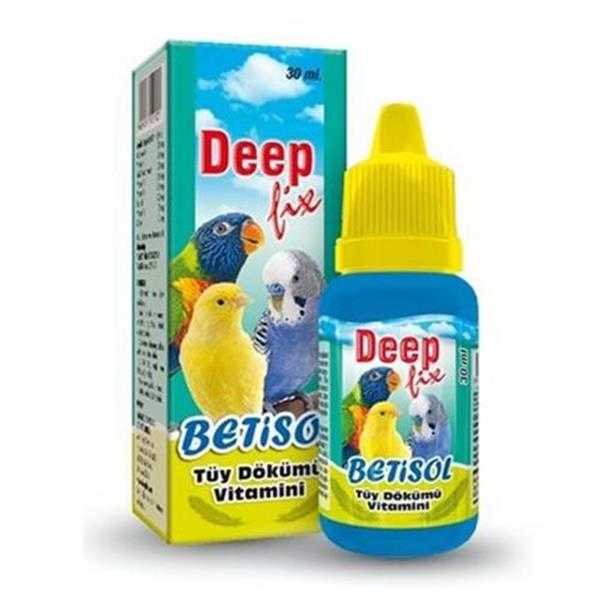 Deep Betisol Kuşlar İçin Tüy Dökümü Vitamini 30 ML Kuş İlaçları ve