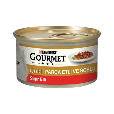 Purina Gourmet Sığır Etli Yaş Kedi Maması 85 Gr - 1